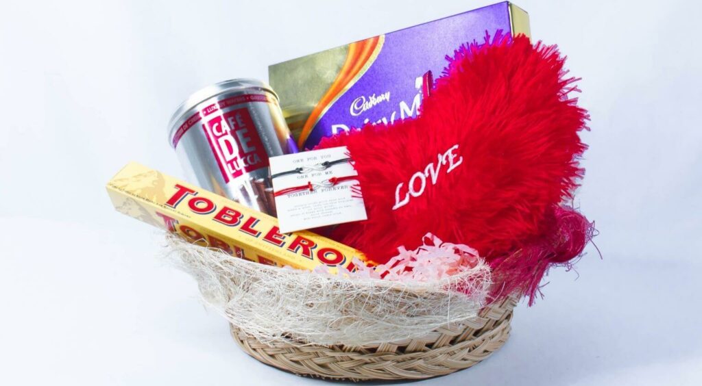 Love & Surprises Gift Basket - Last Second Valentines Day Gifts